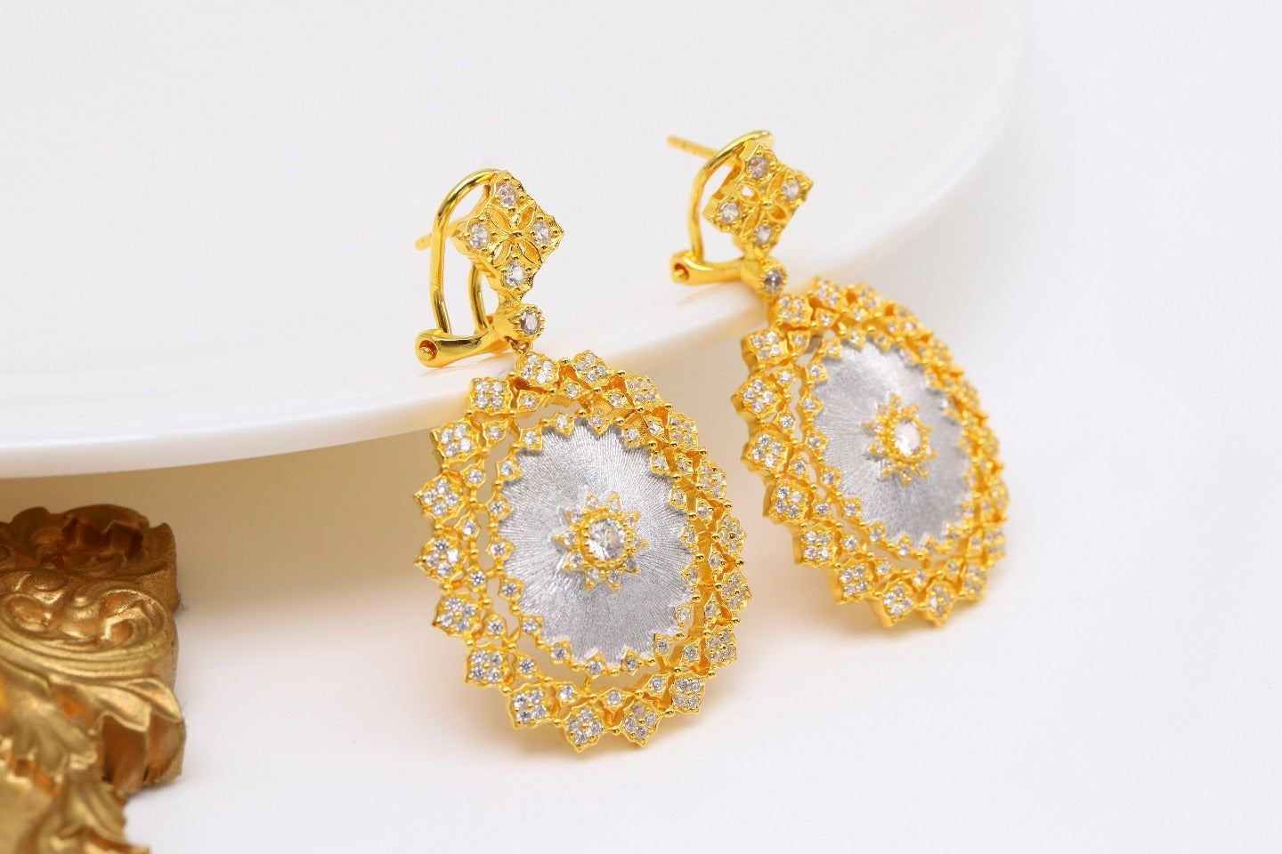 Light Luxury 925 Colorful Brushed Earrings