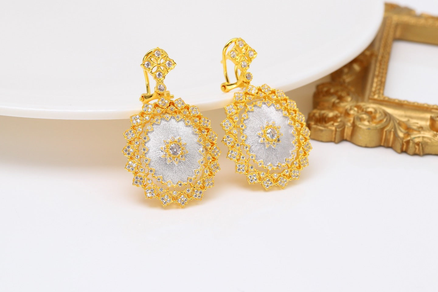 Light Luxury 925 Colorful Brushed Earrings