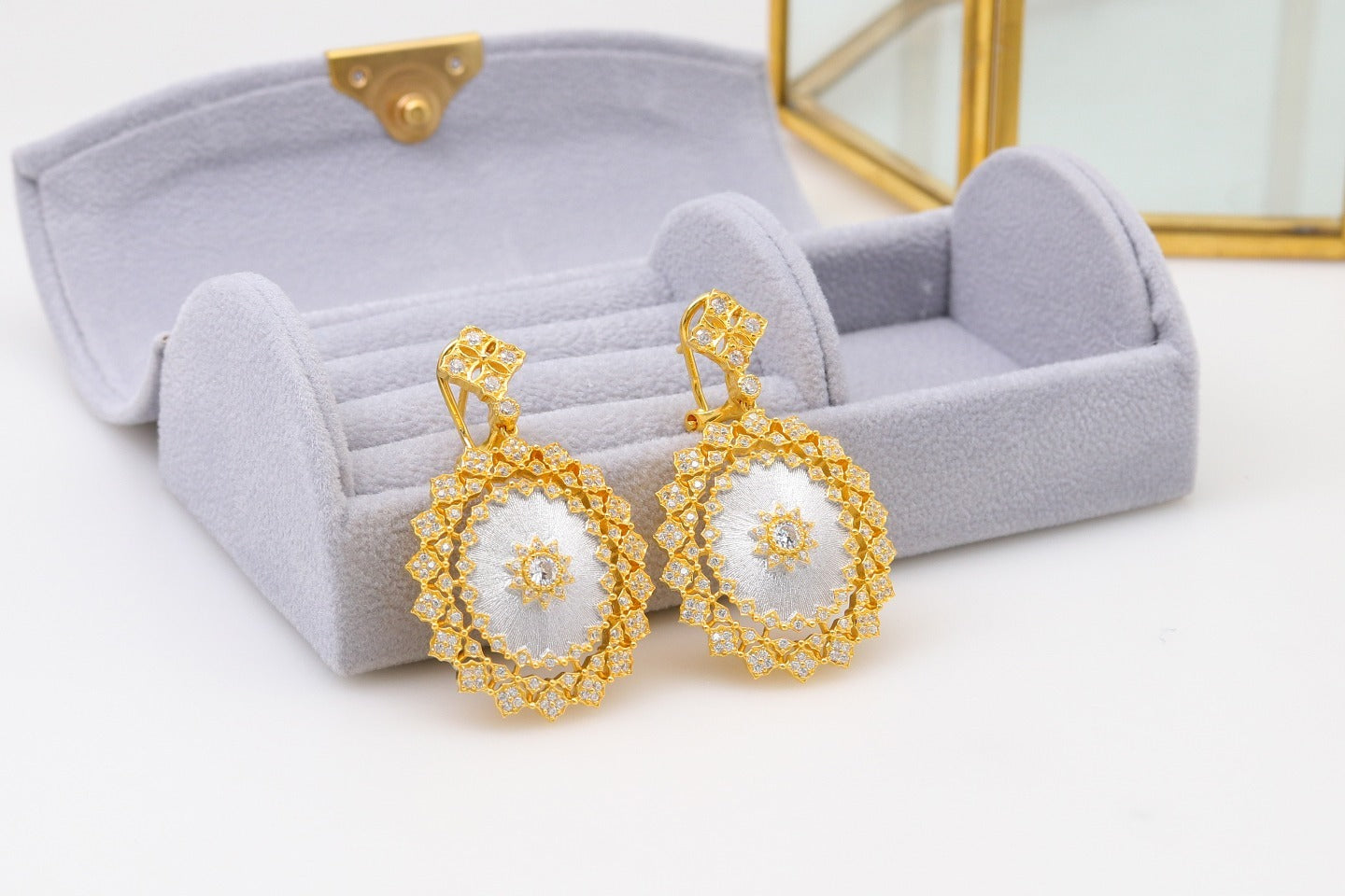 Light Luxury 925 Colorful Brushed Earrings